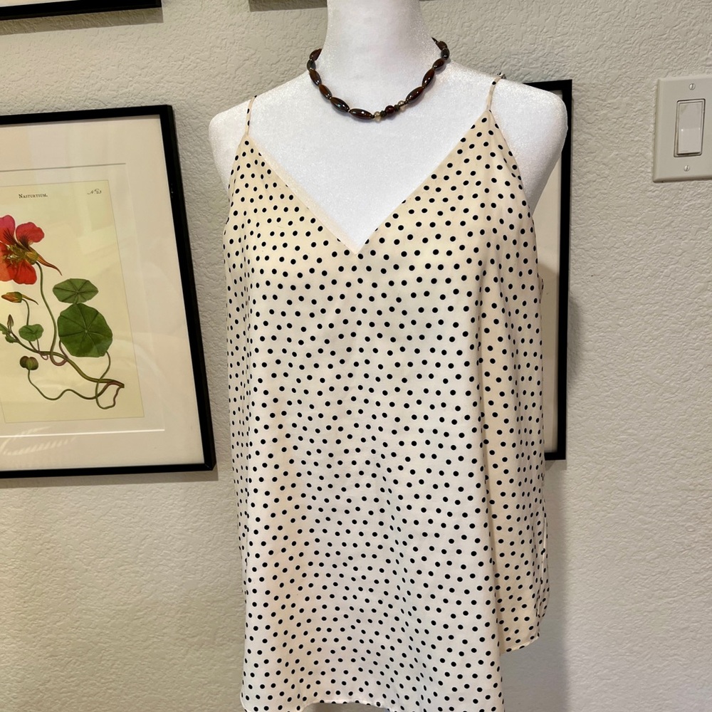 Express Polka Dot Spaghetti Strap Top